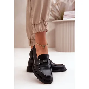 Vinceza Eleganckie mokasyny damskie Black czarne - Mokasyny damskie - miniaturka - grafika 1