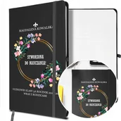 Notesy i bloczki - NOTES A5 z Gumką Prezent DZIEŃ NAUCZYCIELA Wzory - miniaturka - grafika 1