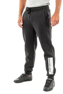 Spodenki męskie - Calvin Klein Jeans Męskie spodnie Hyper Real Box Logo HWK z dzianiny, Czarny, S - miniaturka - grafika 1
