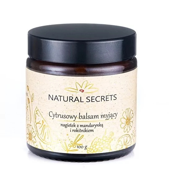 Natural secrets Natural Secrets Kremowy Balsam Myjący  Nagietek z Pomarańczą i Rokitnikiem 100g 4DD8-136D7