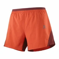 Spodnie sportowe damskie - Spodenki Salomon Cross 5" Fiery Red / Cabernet - miniaturka - grafika 1