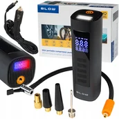 Akcesoria motoryzacyjne - KOMPRESOR SAMOCHODOWY SPRĘŻARKA POMPKA ELEKTRYCZNA ROWEROWA PRZENOŚNA 12V - miniaturka - grafika 1