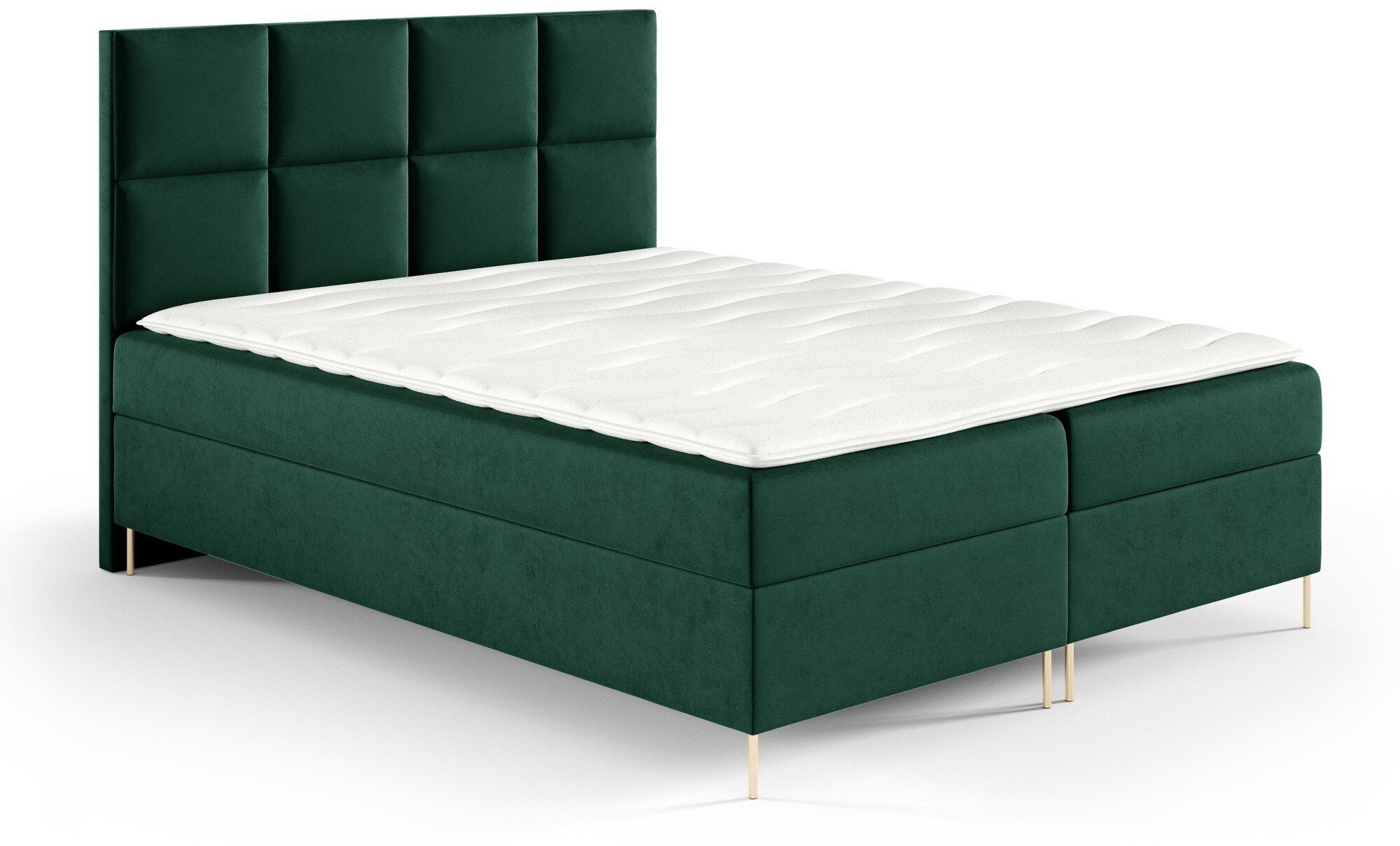 Łóżko kontynentalne Gobi Box 160x200 z nogami riviera 38