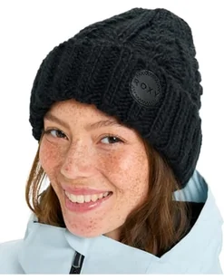 Roxy Czapka tramwajowa Beanie czarna One Size - Czapki damskie - miniaturka - grafika 1