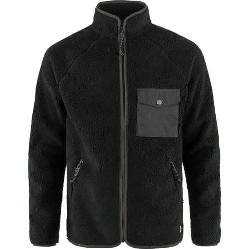 FJALLRAVEN 84158-550-030 Vardag Polar Polar M długi sweter męski Black-Dark Grey, rozmiar XS