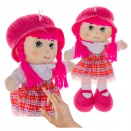 Lalki dla dziewczynek - Lalka szmaciana przytulanka RÓŻOWA śpiewająca Dorotka szmacianka mówiąca - miniaturka - grafika 1