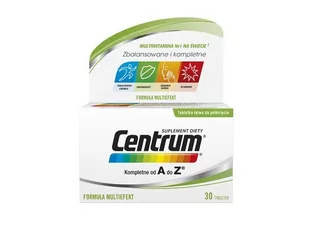 CENTRUM Witaminy I Minerały Dla Dorosłych Suplement Diety 30 Tabletek - Witaminy i minerały - miniaturka - grafika 1
