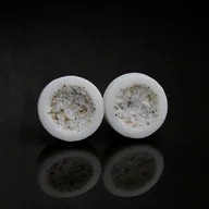 Kolczyki - BALTIC /stal chirurgiczna/kolczyki porcelanowe UNIKAT - miniaturka - grafika 1