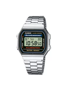 Zegarek Zegarek Casio Vintage A168WA-1YES - Zegarki męskie - miniaturka - grafika 1