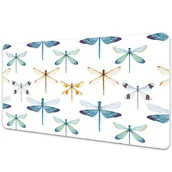 Podkładki na biurko - Podkładka mata ochronna na biurko Ważki 90x45 cm - miniaturka - grafika 1