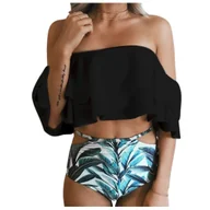 Stroje kąpielowe - KOSTIUM KĄPIELOWY STRÓJ BIKINI DWUCZĘŚCIOWE HISZPANKA FIGI WYSOKI STAN S - miniaturka - grafika 1