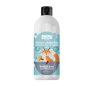 Barwa Bebi Kids Szampon i Płyn do kąpieli 2w1 Guma Balonowa 500ml - Kosmetyki kąpielowe dla dzieci - miniaturka - grafika 1