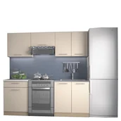 Meble kuchenne - Zestaw Mebli Kuchennych 200 cm Marija Wanilia Halmar Wanilia, Dąb Sonoma - miniaturka - grafika 1