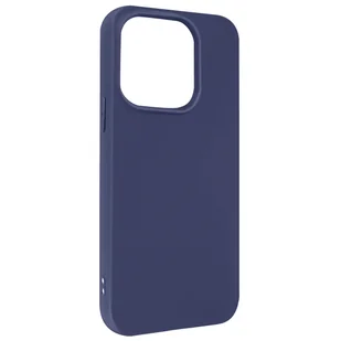 iPhone 14 Pro Etui Silikonowe Elastyczne Matowe wykończenie Odporne na rozmazywanie Granatowe - Etui i futerały do telefonów - miniaturka - grafika 1