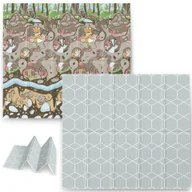 Maty piankowe - Mata piankowa składana 200 x 180 x 1 cm Nukido NK-340 ziemia - miniaturka - grafika 1