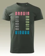 Koszulki i topy damskie - Koszulka na Dzień Babci Kolorowa Babcia KHA / Khaki L Przód - Empik - miniaturka - grafika 1