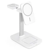 Ładowarki do telefonów - Bezprzewodowa ładowarka Epico Spello 3in1 Magnetic Station (9915101100170) Biała - miniaturka - grafika 1