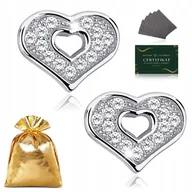Biżuteria dla dzieci - KOLCZYKI SREBRNE DLA DZIEWCZYNKI SERCA Z CYRKONIAMI 925 PREZENT + - miniaturka - grafika 1