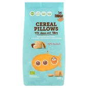 Słodkie kremy i masła - Super Fudgio Poduszki zbożowe z kremem czekoladowo-orzechowym 200 g - miniaturka - grafika 1