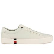 Trampki męskie - Buty Tommy Hilfiger Modern Vulc Corporate Leather FM0FM04036-YBI - białe - miniaturka - grafika 1