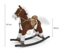 Zabawki na biegunach - Koń Mustang ciemny brąz - miniaturka - grafika 1
