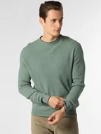 Swetry męskie - Andrew James - Sweter męski z dodatkiem kaszmiru, niebieski|zielony - miniaturka - grafika 1