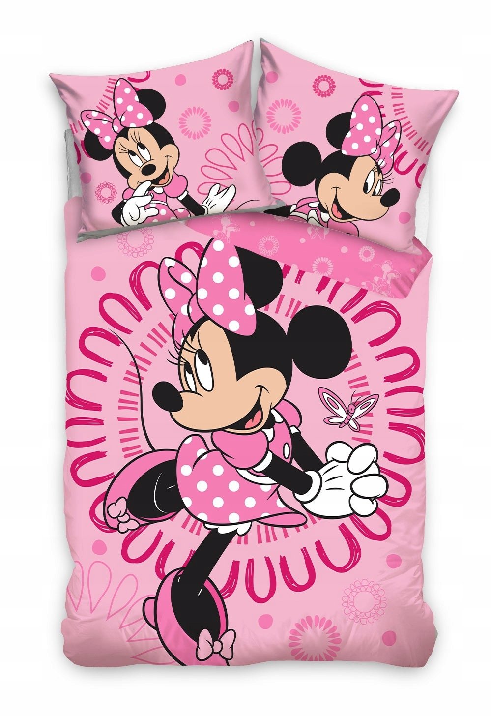 Pościel Dziecięca Różowa Myszka Minie Mini Disney 140x200cm Minnie Mouse
