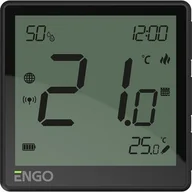 Regulatory i termostaty - Internetowy natynkowy regulator temperatury ZigBee EONEBATB, akumulatorowy , czarny - miniaturka - grafika 1
