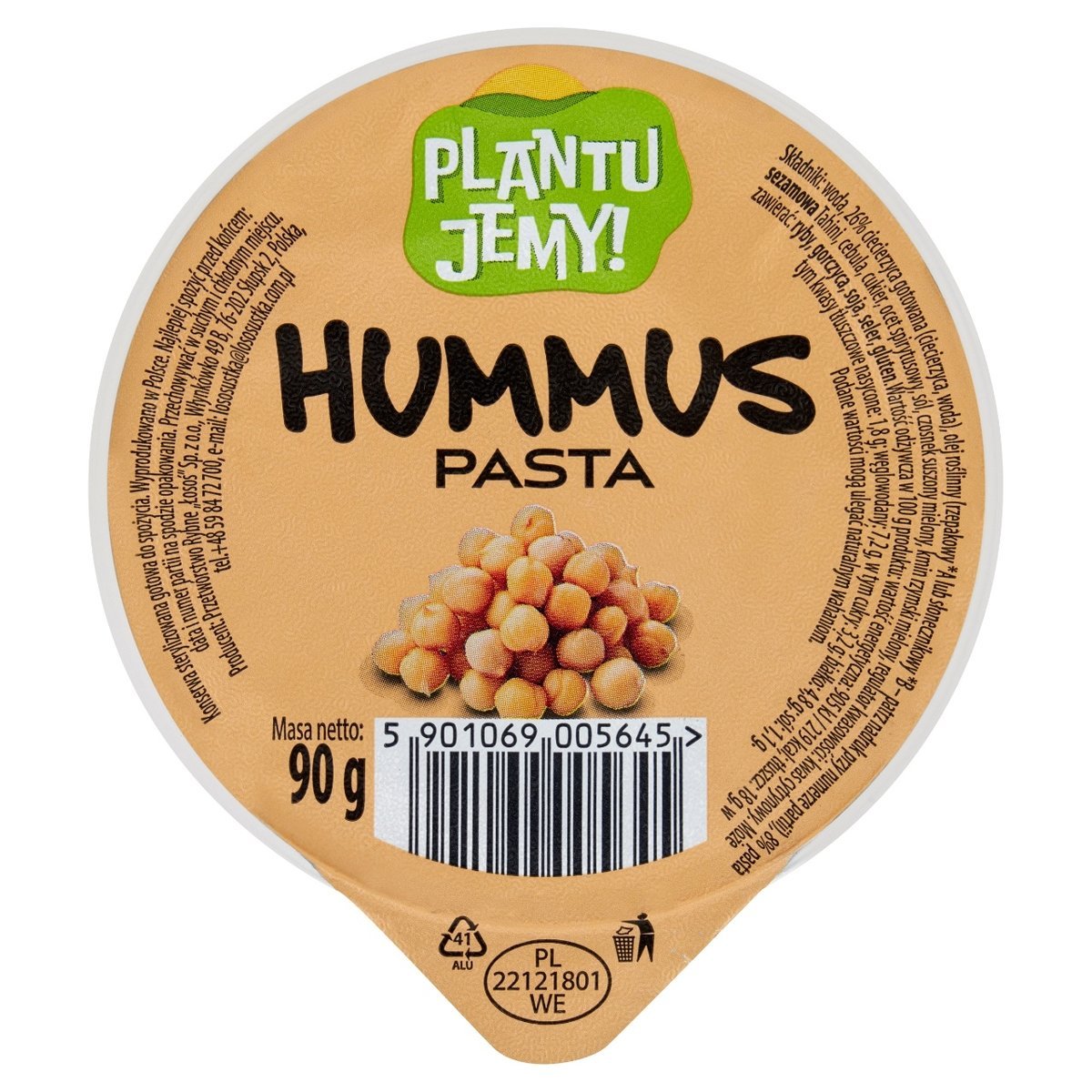 Łosoś Plantu Jemy! Pasta hummus 90g