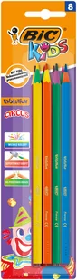 Kredki ołówkowe Evolution Circus BIC Kids 8 kolorów - Przybory szkolne - miniaturka - grafika 1