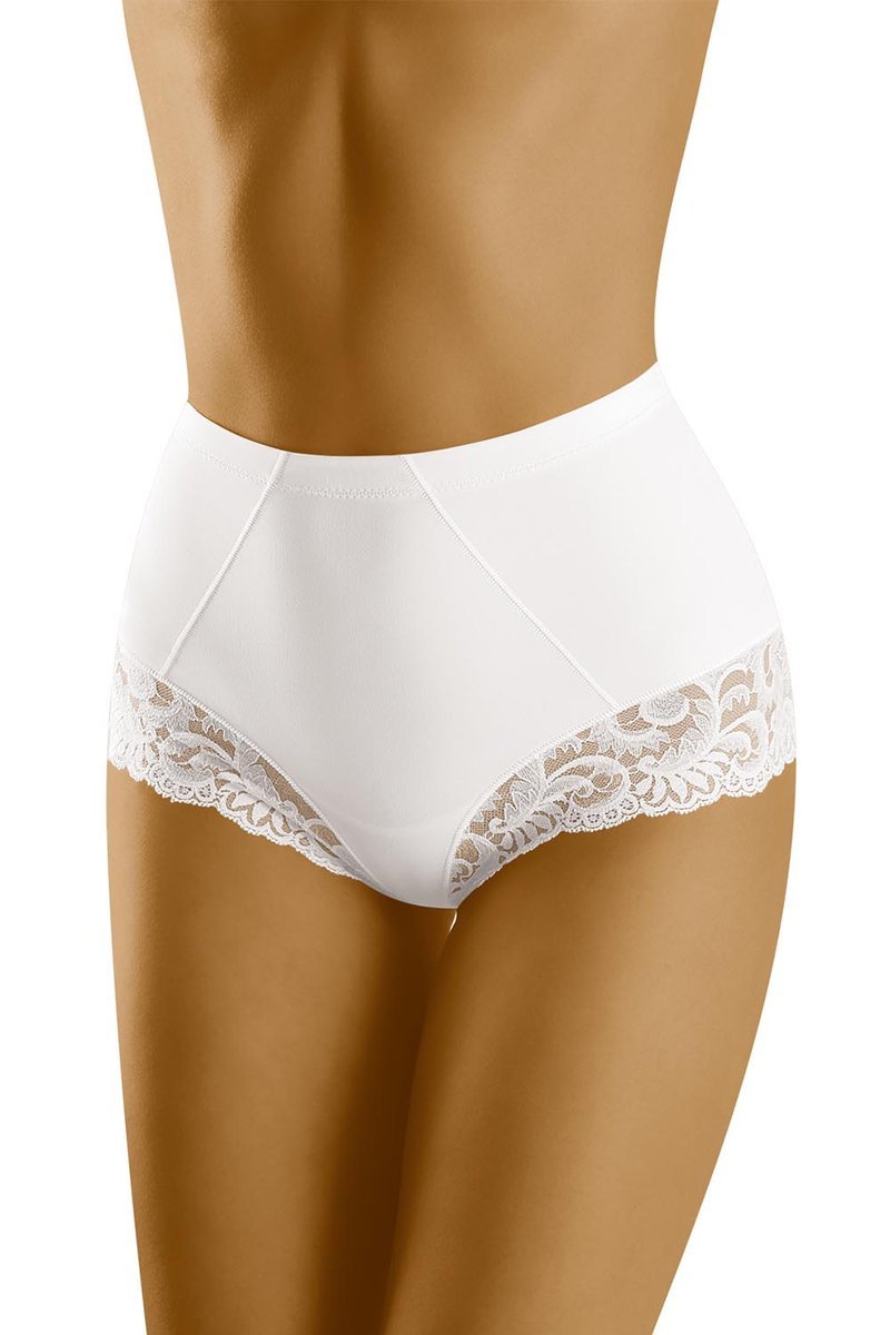 Wol-Bar Exepta biały M Majtki figi modelujące