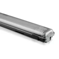 Oprawy, klosze i abażury - v-tac Oprawa Hermetyczna LED V-TAC PC/PC 2x120cm 2 x 18W) Tuby LED w zestawie) VT-12023 4000K 3400lm - miniaturka - grafika 1