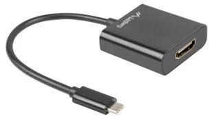 Lanberg Adapter USB CM HDMI F 15cm czarny (AD-UC-HD-01) - Adaptery i przejściówki - miniaturka - grafika 3
