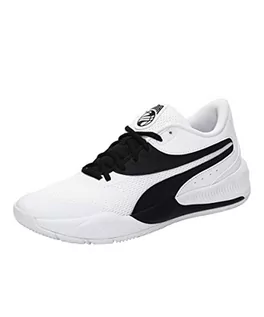 Buty sportowe damskie - PUMA Unisex potrójne buty do koszykówki, Puma White Puma Black - 44.5 EU - grafika 1