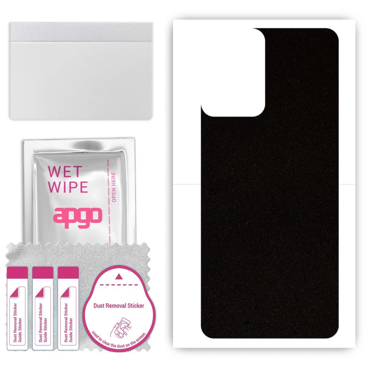 Folia naklejka skórka strukturalna na TYŁ Zamsz do Motorola Moto G04s - Zamsz Czarny - apgo SKINS