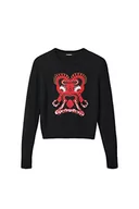 Swetry damskie - Desigual Sweter damski, czarny, L - miniaturka - grafika 1