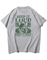 Koszulki i topy damskie - Koszulka oversize Rock Głośno i Dziko Muzyka Gitara Szara XXL - miniaturka - grafika 1