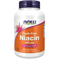Witaminy i minerały - Now Foods Foods Foods Niacyna Flush-Free 250mg (180kap) - miniaturka - grafika 1