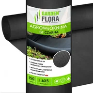 Agrowłókniny - Agrowłóknina czarna 1,6m x 5mb 150g/m2 UV - miniaturka - grafika 1