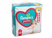 Pieluchy - Pampers pieluchomajtki Pants rozmiar 6 25 szt. 15 kg+ białe 6 - miniaturka - grafika 1