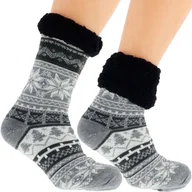 Skarpetki męskie - Ciepłe Męskie Skarpetki Zimowe Norweski Design 41-46 - miniaturka - grafika 1