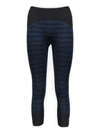 Spodnie sportowe damskie - adidas Legginsy sportowe "MMK Aknit" w kolorze czarno-niebieskim - miniaturka - grafika 1