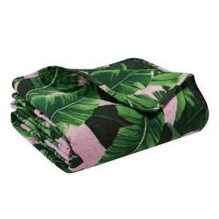 Narzuta 240 x 260 Pikowana Dwustronna Planta Puder - Narzuty - miniaturka - grafika 1