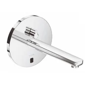 Baterie umywalkowe - KLUDI 3840105WR ZENTA ścienna bateria umywalkowa, elektroniczna, zasilanie 230 V lub bateria, dł. wyl. 240 mm, regulowany uchwyt, koło; przepływ 9 l/min - miniaturka - grafika 1