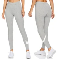 Legginsy - Nike legginsy damskie szare sportowe 815998-063 S - miniaturka - grafika 1