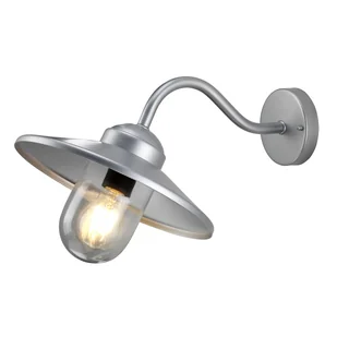 Lampa ścienna zewnętrzna srebrna E27 60W Klampenborg Elstead - Lampy ogrodowe - miniaturka - grafika 1