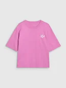 Koszulki i topy damskie - 4F T-SHIRT DAMSKA KOSZULKA F1967 RÓŻOWA ROZMIAR L - miniaturka - grafika 1