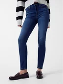 Spodnie damskie - Guess Jeans Jeansy 180129 Niebieski Skinny Fit - miniaturka - grafika 1