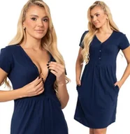 Piżamy ciążowe - Koszula Nocna Ciążowa Do Karmienia Z Kieszeniami Na Napy Formommy XXXL - miniaturka - grafika 1