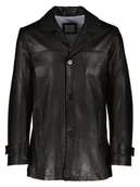 Kurtki męskie - Bugatti Skórzana kurtka w kolorze czarnym - miniaturka - grafika 1